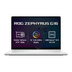 ASUS ROG Zephyrus G16/GA605WV/AI9-HX370/16"/2560x1600/32GB/1TB SSD/RTX 4060/W11H/White/2R