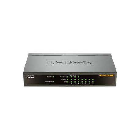 D-Link DES-1008PA 8x10/100 Desktop Switch, 4xPoE