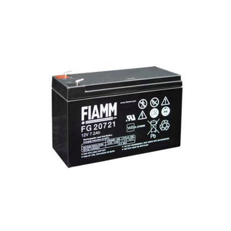 Fiamm olověná baterie FG20721 12V/7,2Ah Faston F1 4,8mm