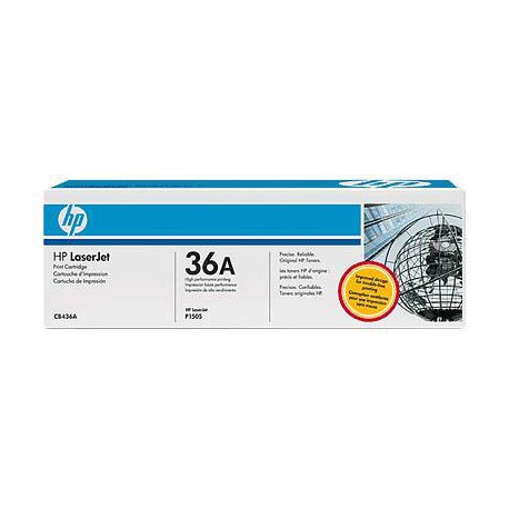 HP tisková kazeta černá, 2-pack CB436AD