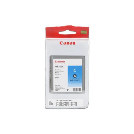 CANON INK PFI-102 CYAN iPF-500, 600, 700