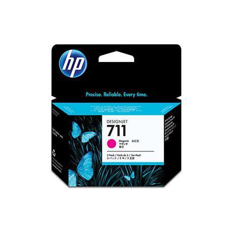 HP no 711 - purpurová ink. kazeta - 3pack, CZ135A