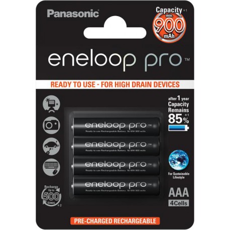 Panasonic Eneloop Pro AAA NiMH 1,2V 930mA BL4