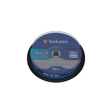 VERBATIM BD-R DL(10-pack)50GB/6x/spindle